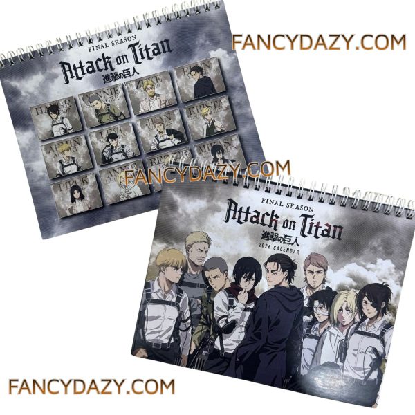 Attack On Titan Calendar Attack On Titan Calendar